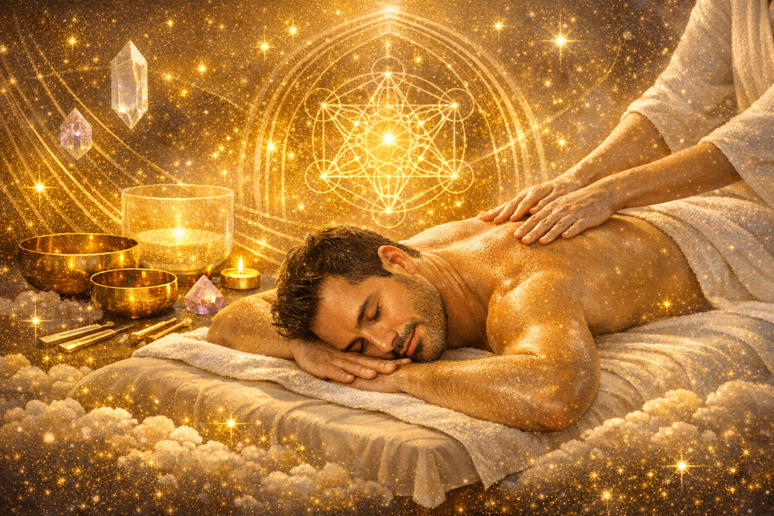 Massagem Holística de Corpo Inteiro – Renascimento & Frequências Sagradas