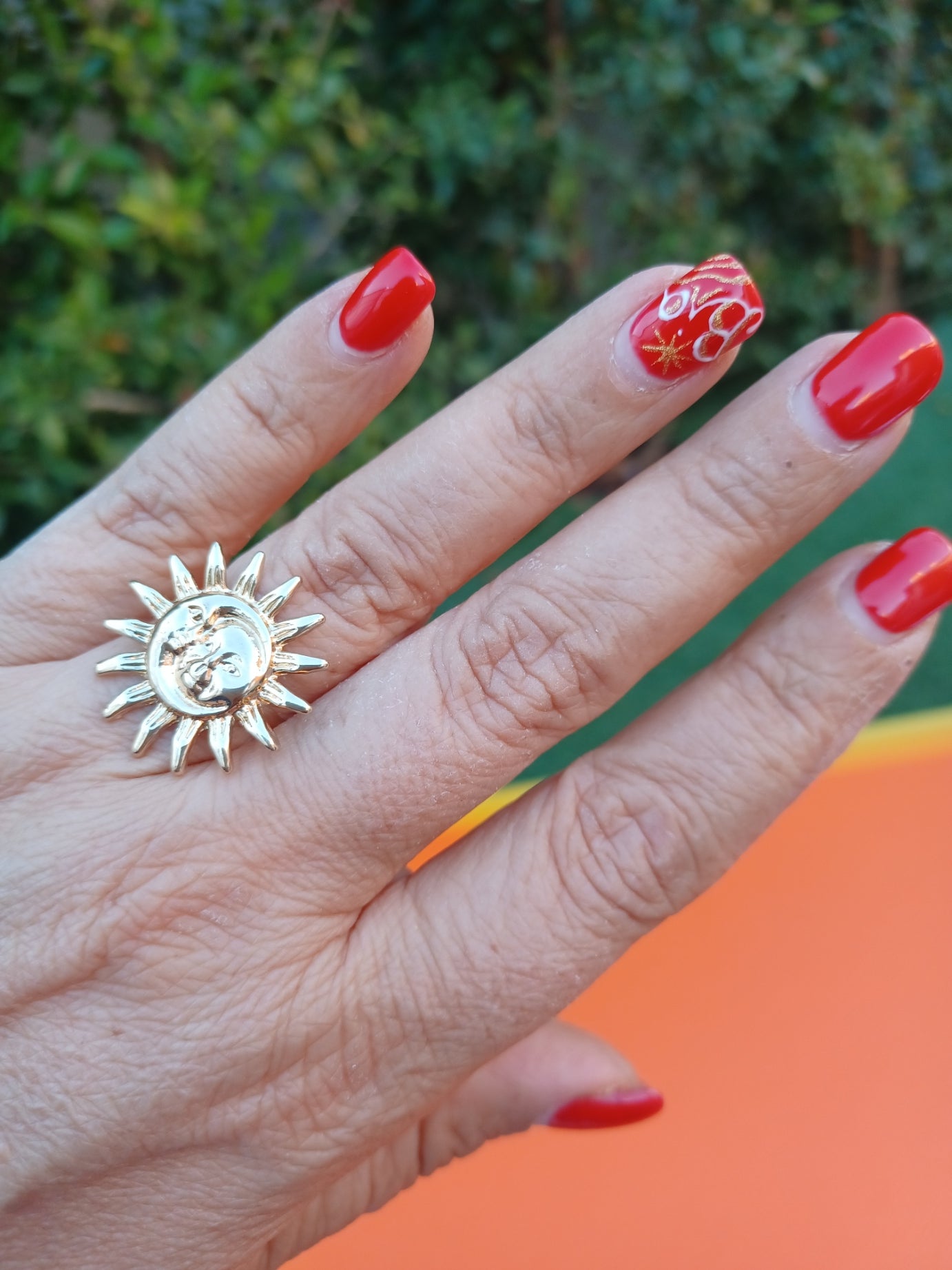 Coleção 'Alma Boho' – Anéis Talismã Ajustáveis | Ouro Solar (432 Hz)