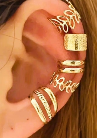 Ear Cuffs 'Sussurros Divinos' (Brincos Sem Furo) – Filtros de Luz e Intuição - 432 Hz