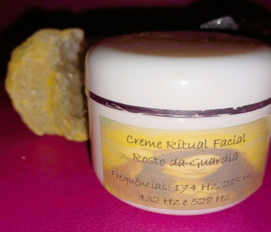 Creme Ritual Facial 'Rosto da Guardiã' – Sabedoria e Firmeza | Coleção Camélia Renascida (174 a 528 Hz)