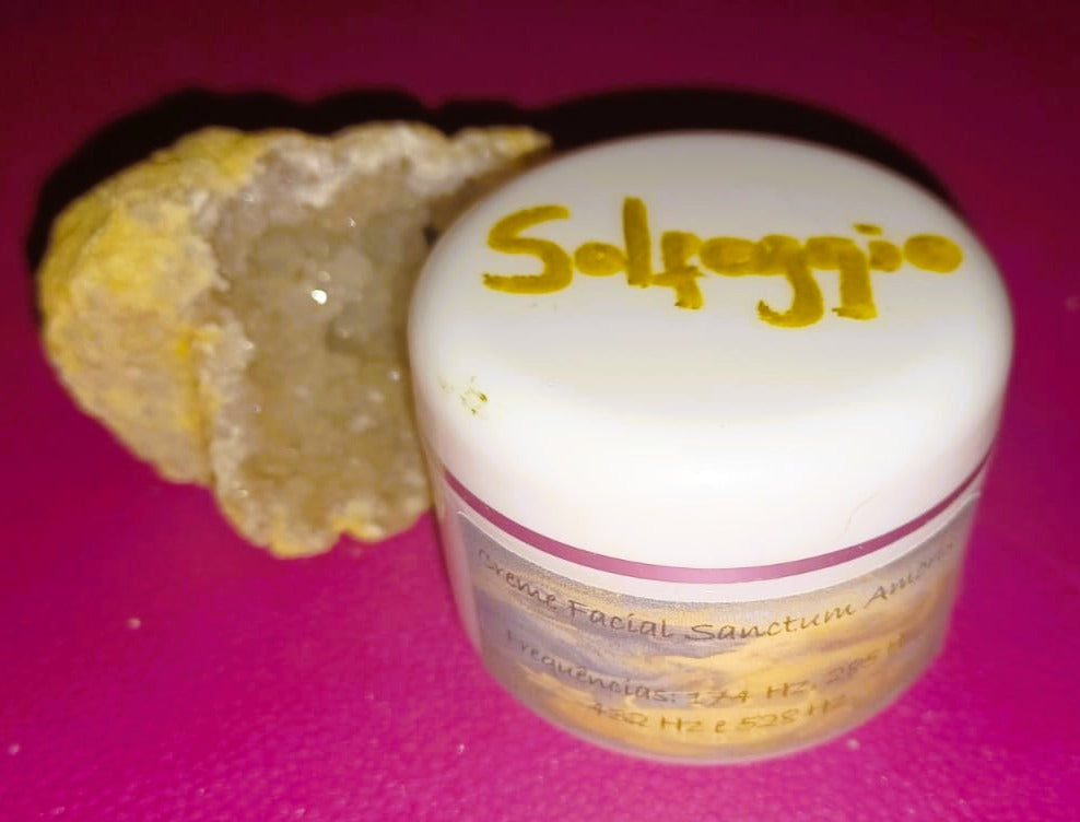 Creme Facial 'Sanctum Amoris' – Regeneração e Amor-Próprio | Coleção Solfeggio (174 a 528 Hz)