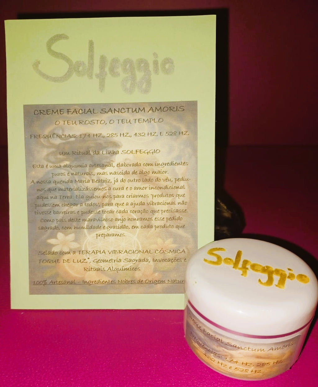 Creme Facial 'Sanctum Amoris' – Regeneração e Amor-Próprio | Coleção Solfeggio (174 a 528 Hz)