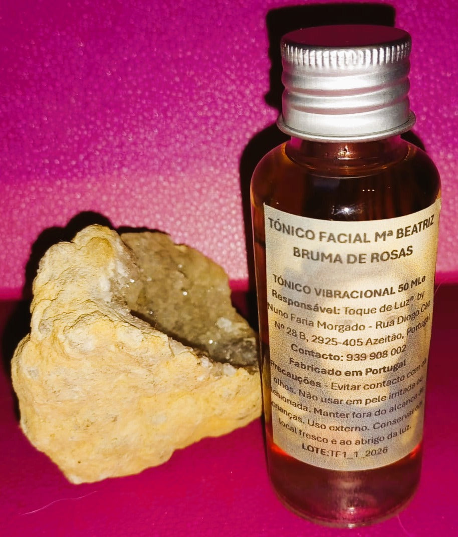 Tónico Facial Vibracional 'Bruma de Rosas' – Hidratação e Pureza | Coleção Maria Beatriz (432 Hz)
