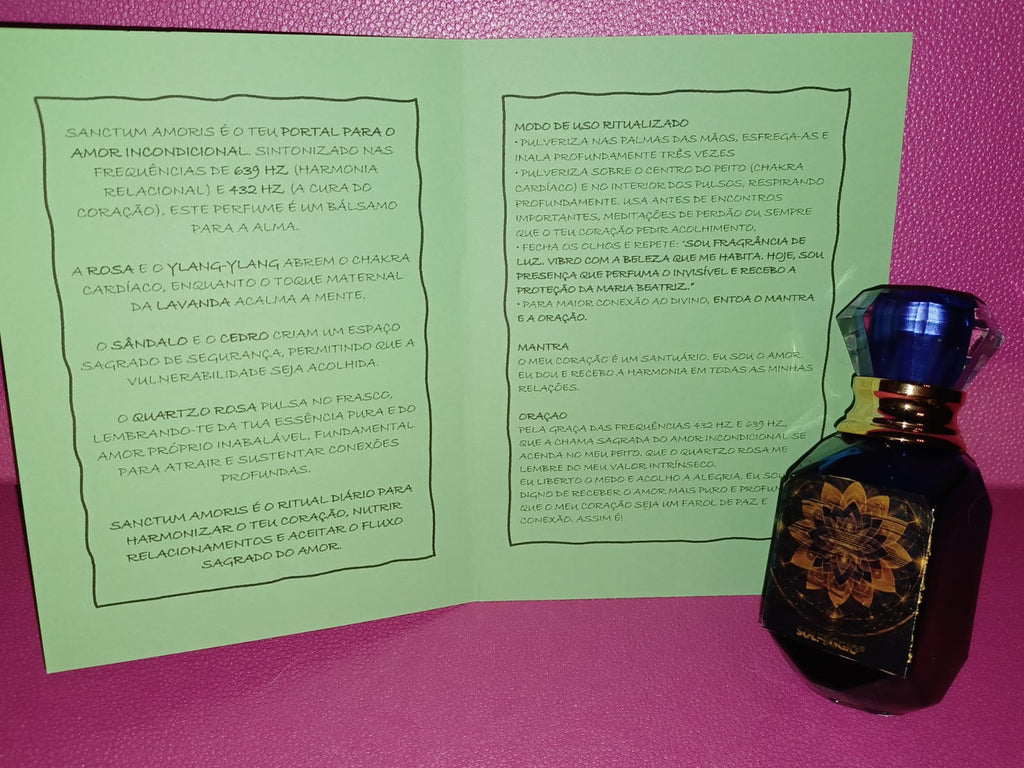 Perfume Vibracional Sanctum Amoris – Harmonia Relacional e Cura do Coração