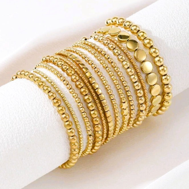 Coleção 'Gotas de Luz' – Pulseiras Talismã em Ouro Solar (432Hz & 528Hz)