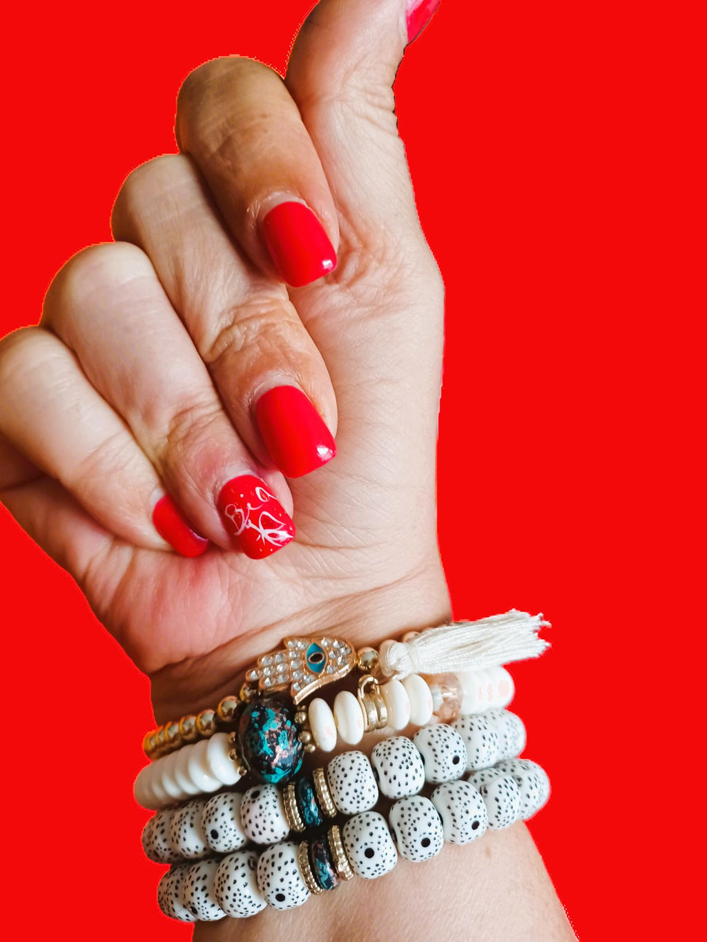 Pulseiras Talismã 'Proteção de Hamsa' | Estilo Boho-Chic (Vendidas à Unidade)