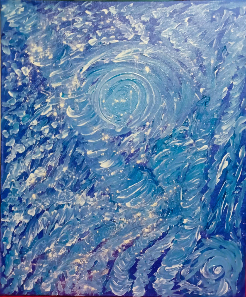 Tela Vibracional (50x60 cm) 'Portal do Vórtice Cósmico' – Purificação e Fluxo | Oráculos de Luz (741 Hz)