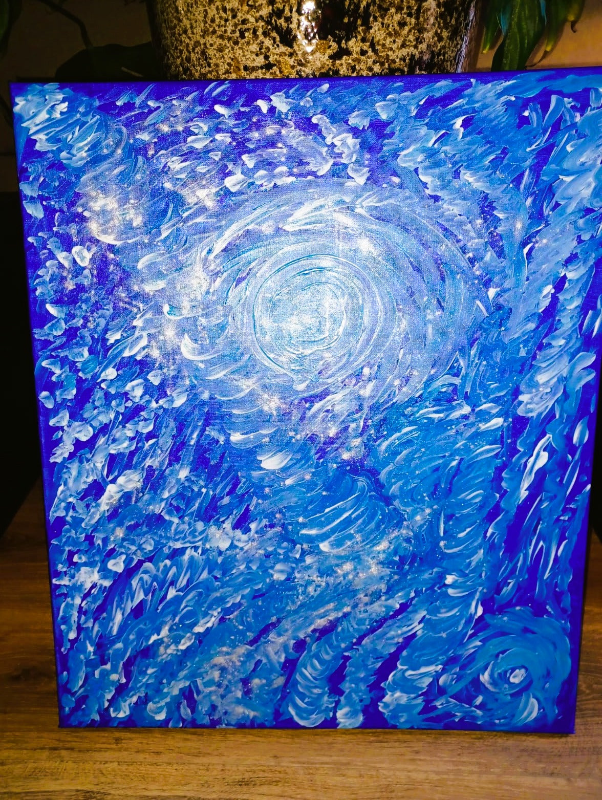 Tela Vibracional (50x60 cm) 'Portal do Vórtice Cósmico' – Purificação e Fluxo | Oráculos de Luz (741 Hz)