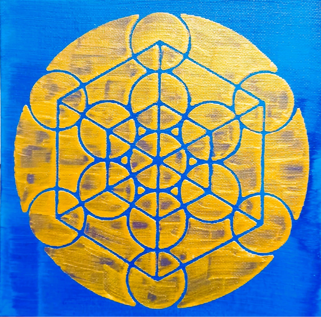 Mini Tela Vibracional 'Portal do Cubo de Metatron' – Ordem e Proteção | Oráculos de Luz (852 Hz)