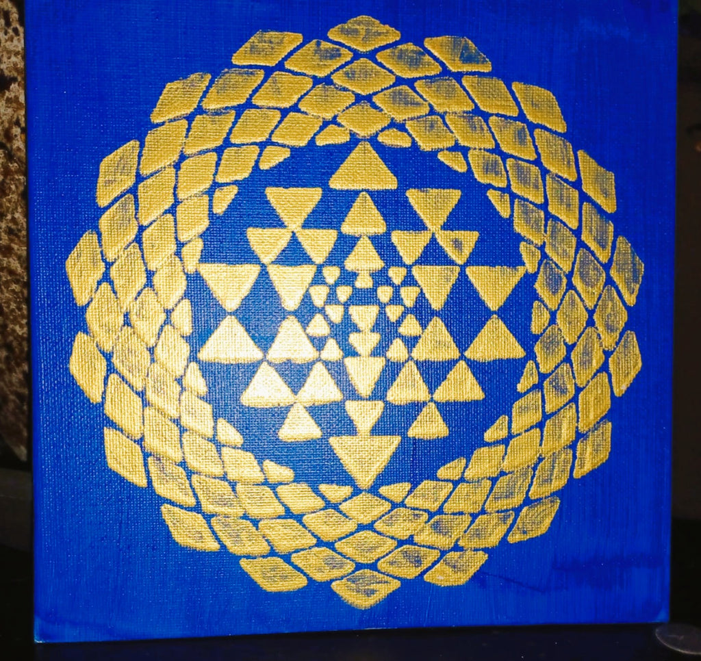 Mini Tela Vibracional 'Portal Sri Yantra' – Abundância e Criação | Oráculos de Luz (528 Hz)