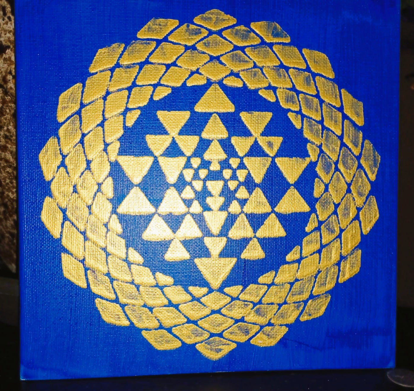 Mini Tela Vibracional 'Portal Sri Yantra' – Abundância e Criação | Oráculos de Luz (528 Hz)