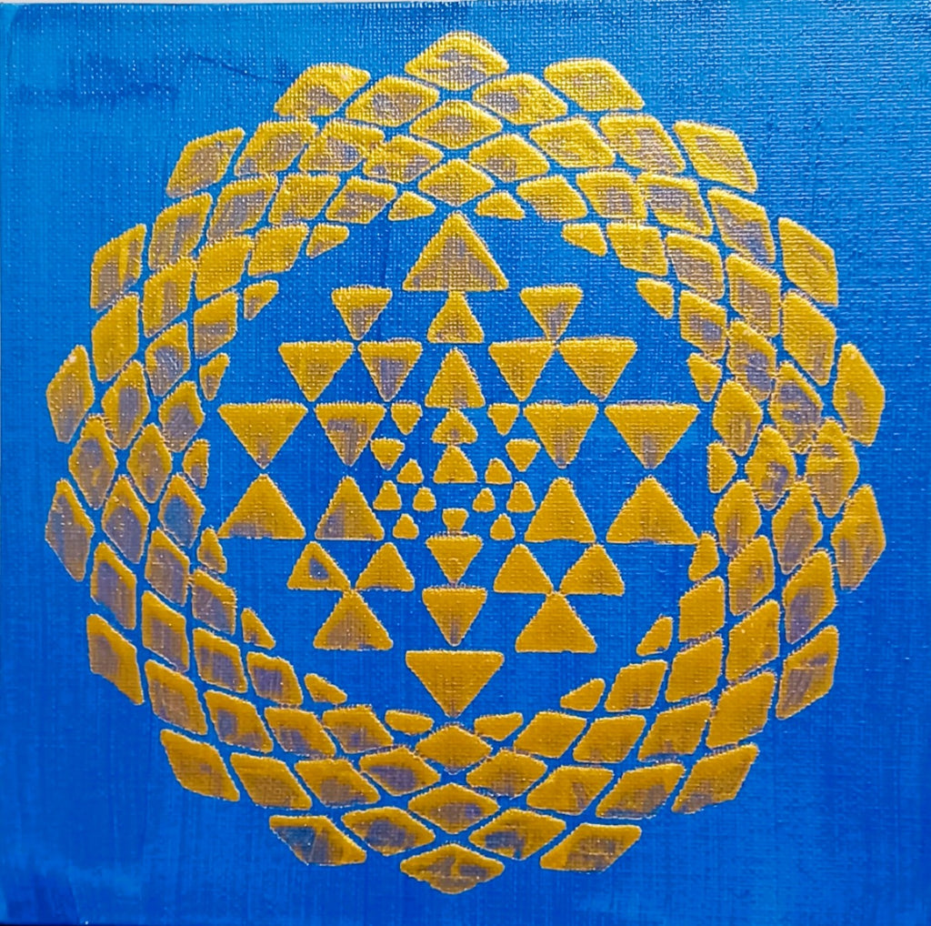 Mini Tela Vibracional 'Portal Sri Yantra' – Abundância e Criação | Oráculos de Luz (528 Hz)
