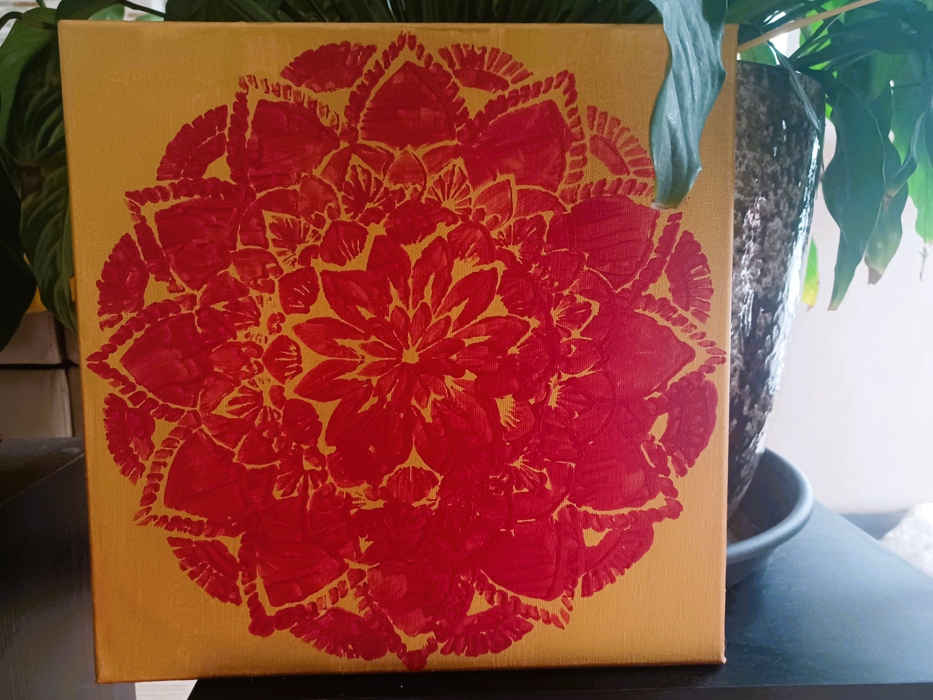 Tela Vibracional (30x30 cm) 'Portal da Estrela da Conclusão' – Ordem Perfeita | Oráculos de Luz (528 Hz)