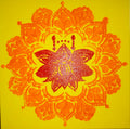 Tela Vibracional (30x30 cm) 'Portal do Sol Interior' – Poder Pessoal e Alegria | Oráculos de Luz (528 Hz)