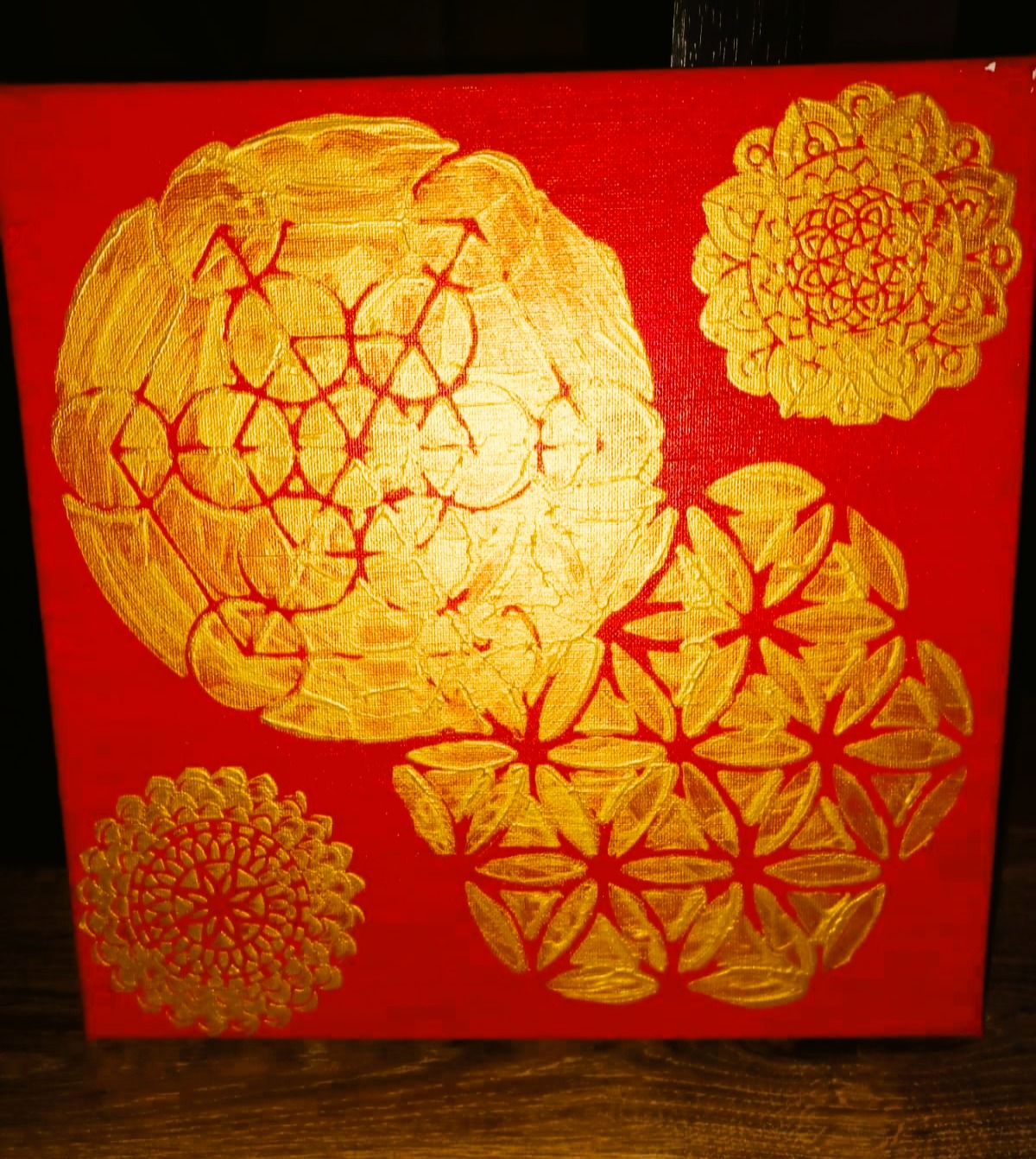 Tela Vibracional (30x30 cm) 'Portal dos Mundos Entrelaçados' – Conexão e União | Oráculos de Luz (639 Hz)