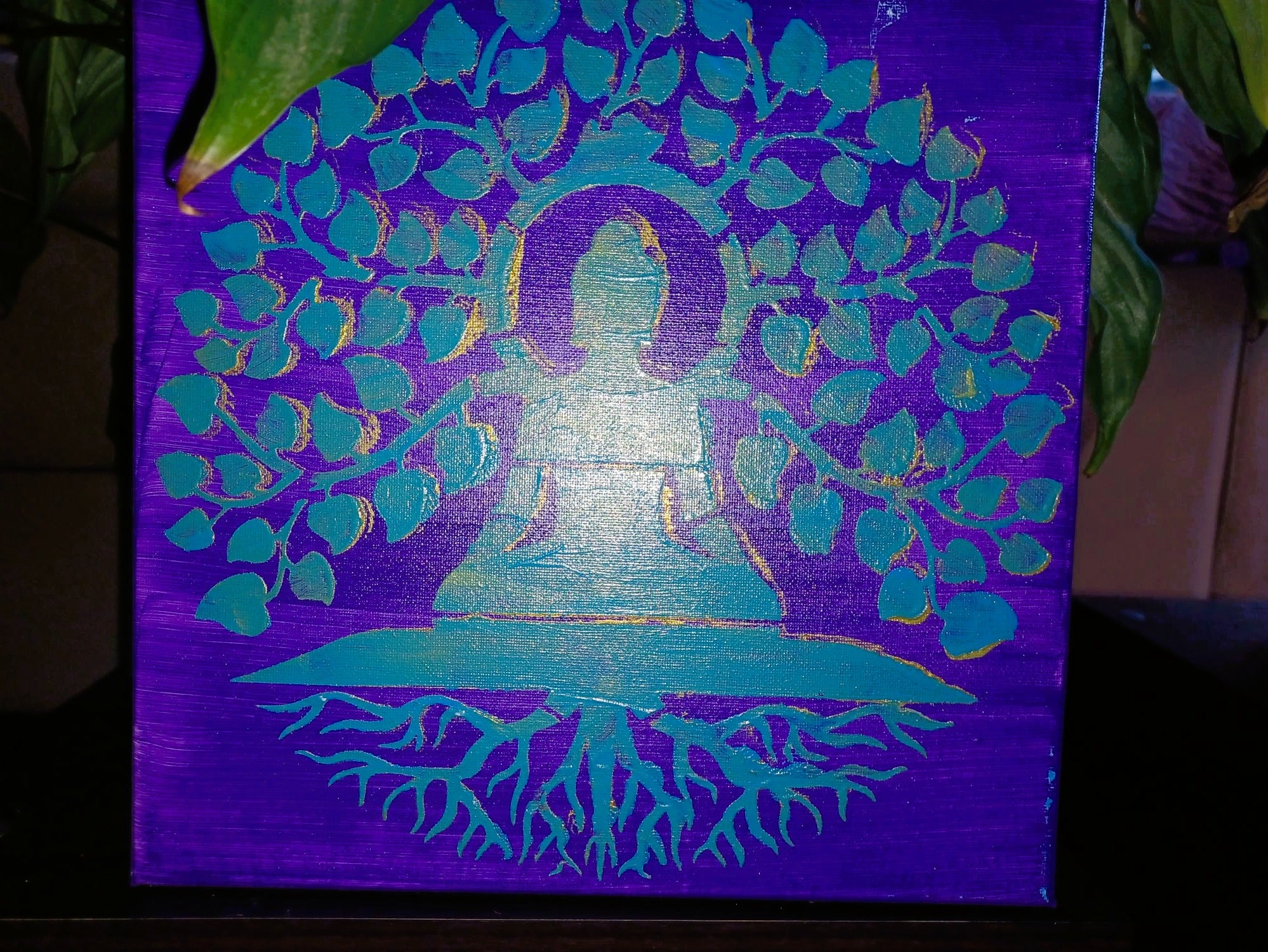 Tela Vibracional (30x30 cm) 'Portal da Consciência Turquesa' – Cura e Intuição | Oráculos de Luz (741 Hz)