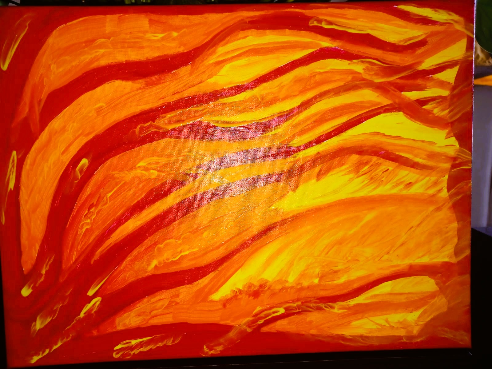 Tela Vibracional (30x40 cm) 'Portal da Chama Alquímica' – Transmutação e Ação | Oráculos de Luz (417 Hz)