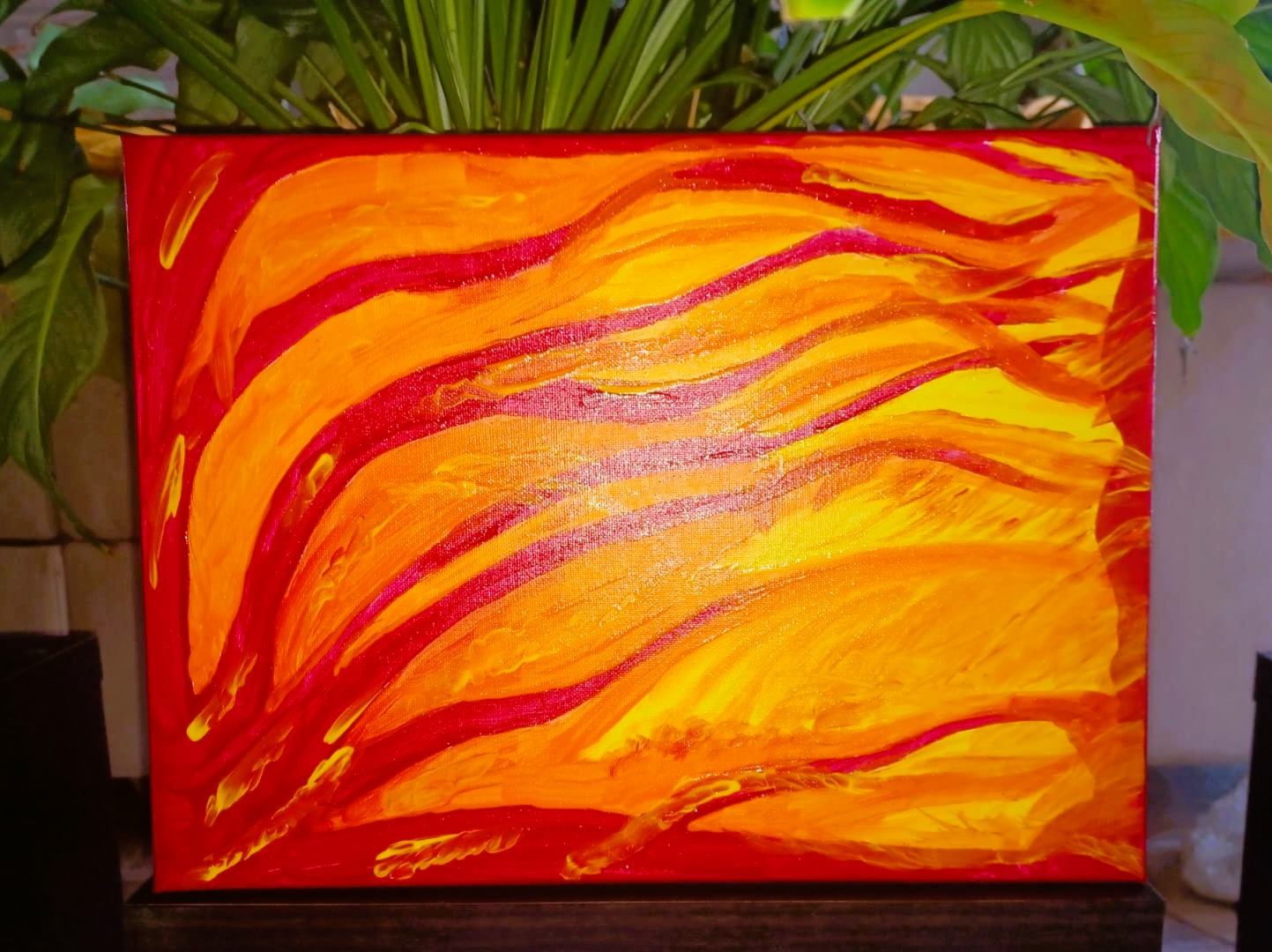 Tela Vibracional (30x40 cm) 'Portal da Chama Alquímica' – Transmutação e Ação | Oráculos de Luz (417 Hz)