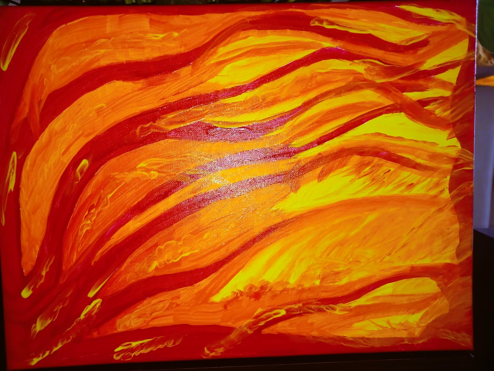 Tela Vibracional (30x40 cm) 'Portal da Chama Alquímica' – Transmutação e Ação | Oráculos de Luz (417 Hz)