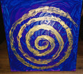 Tela Vibracional (40x40 cm) 'Portal da Espiral Galáctica' – Intuição e Expansão | Oráculos de Luz (852 Hz)