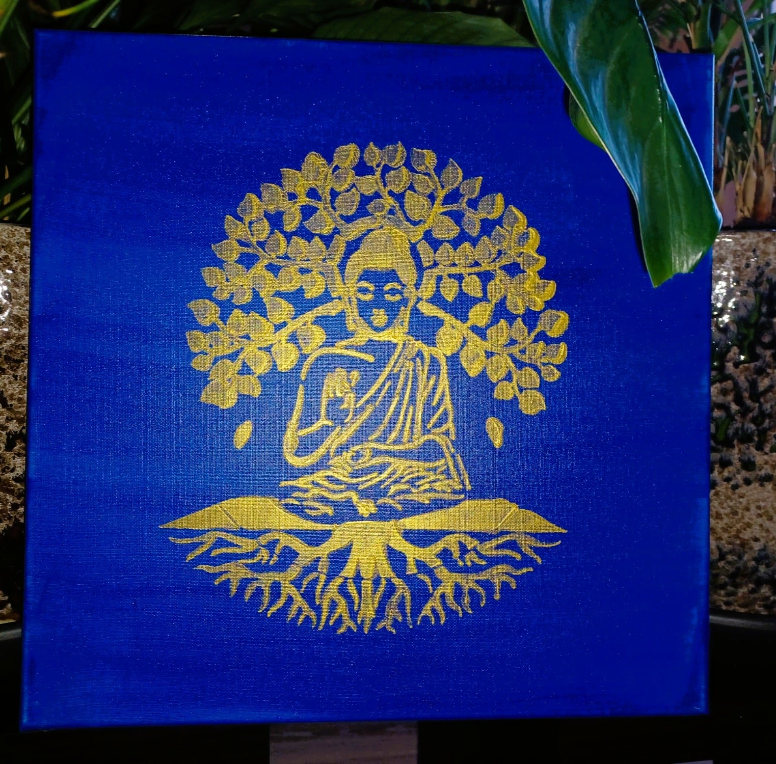 Tela Vibracional (40x40 cm) 'Portal do Mestre Iluminado' – Sabedoria e Proteção | Oráculos de Luz (963 Hz)