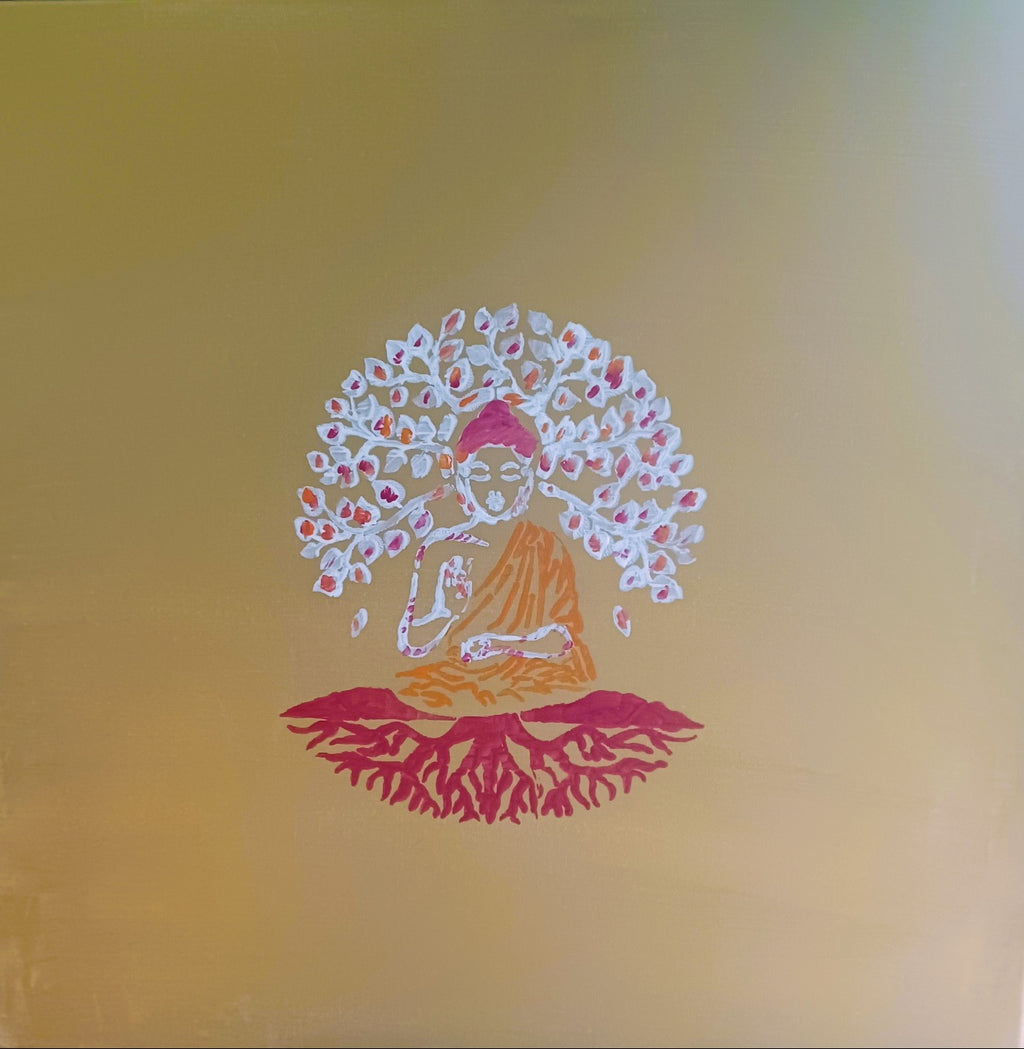 Tela Vibracional (60x60 cm) 'Portal do Despertar Vibrante' – Vitalidade e Abundância | Oráculos de Luz (432 Hz)