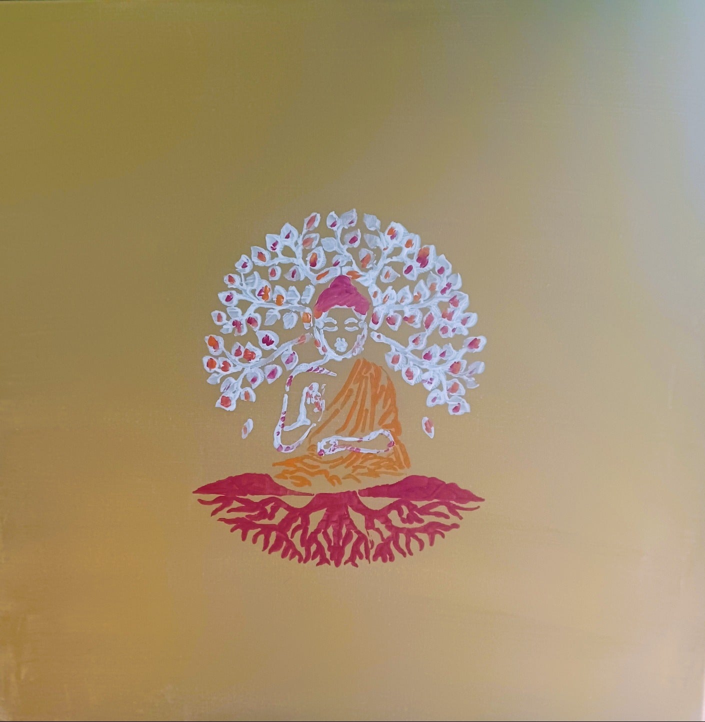 Tela Vibracional (60x60 cm) 'Portal do Despertar Vibrante' – Vitalidade e Abundância | Oráculos de Luz (432 Hz)